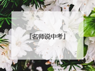 名师说中考