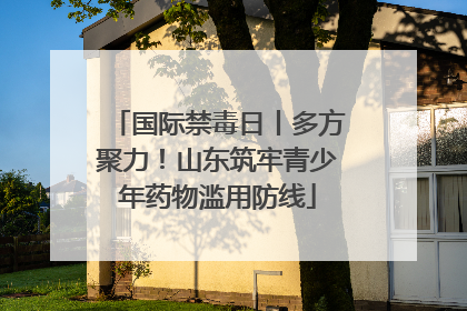 国际禁毒日丨多方聚力！山东筑牢青少年药物滥用防线