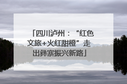 四川泸州：“红色文旅+火红甜橙”走出彝寨振兴新路