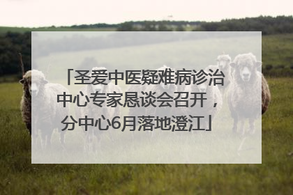 圣爱中医疑难病诊治中心专家恳谈会召开，分中心6月落地澄江