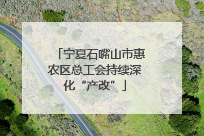 宁夏石嘴山市惠农区总工会持续深化“产改”