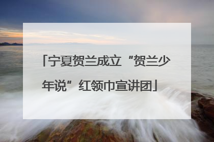 宁夏贺兰成立“贺兰少年说”红领巾宣讲团