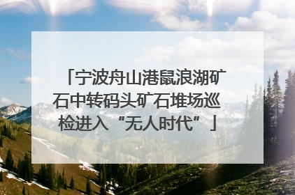 宁波舟山港鼠浪湖矿石中转码头矿石堆场巡检进入“无人时代”