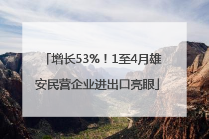 增长53%！1至4月雄安民营企业进出口亮眼