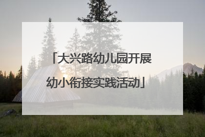 大兴路幼儿园开展幼小衔接实践活动