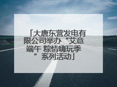 大唐东营发电有限公司举办“艾意端午 粽情嗨玩季”系列活动