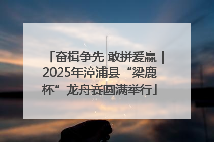 奋楫争先 敢拼爱赢｜2025年漳浦县“梁鹿杯”龙舟赛圆满举行