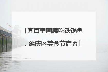 奔百里画廊吃铁锅鱼，延庆区美食节启幕