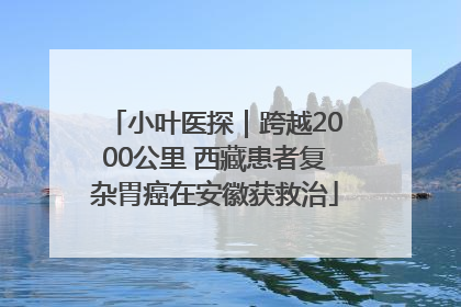 小叶医探｜跨越2000公里 西藏患者复杂胃癌在安徽获救治