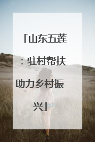 山东五莲：驻村帮扶助力乡村振兴