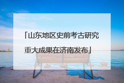 山东地区史前考古研究重大成果在济南发布