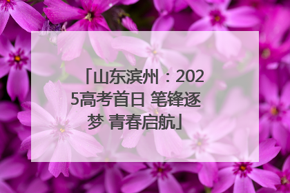 山东滨州：2025高考首日 笔锋逐梦 青春启航