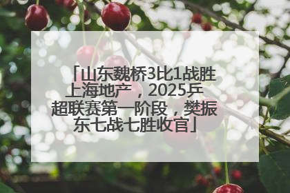 山东魏桥3比1战胜上海地产，2025乒超联赛第一阶段，樊振东七战七胜收官