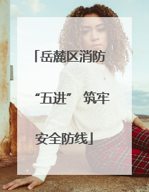 岳麓区消防 “五进” 筑牢安全防线
