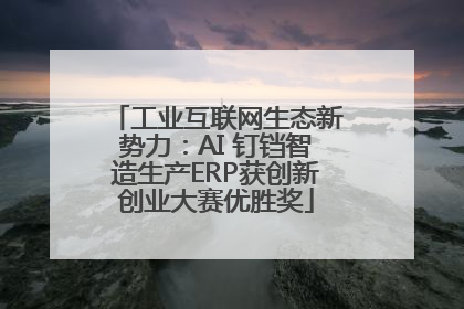工业互联网生态新势力：AI 钉铛智造生产ERP获创新创业大赛优胜奖