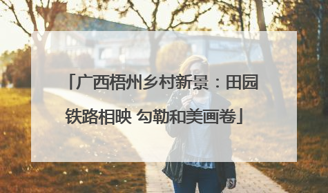 广西梧州乡村新景：田园铁路相映 勾勒和美画卷
