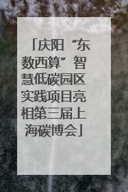 庆阳“东数西算”智慧低碳园区实践项目亮相第三届上海碳博会