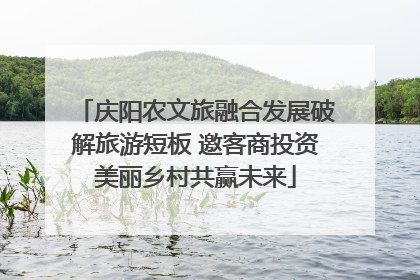 庆阳农文旅融合发展破解旅游短板 邀客商投资美丽乡村共赢未来