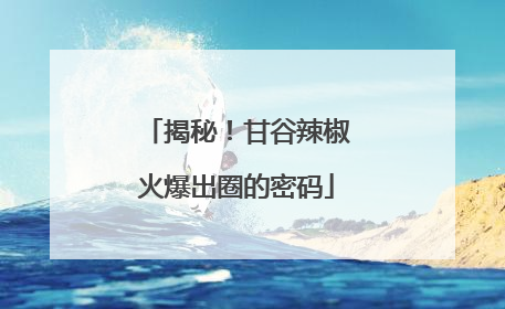 揭秘！甘谷辣椒火爆出圈的密码