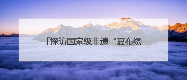 探访国家级非遗“夏布绣”：指尖上的丝线传奇