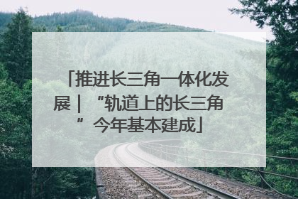 推进长三角一体化发展｜“轨道上的长三角”今年基本建成