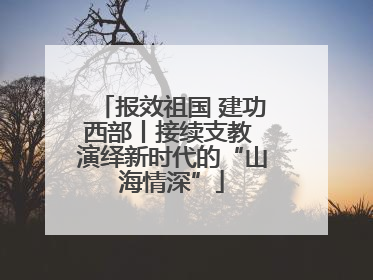 报效祖国 建功西部丨接续支教 演绎新时代的“山海情深”