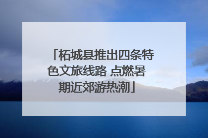 柘城县推出四条特色文旅线路 点燃暑期近郊游热潮