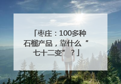 枣庄：100多种石榴产品，靠什么“七十二变”？