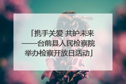 携手关爱 共护未来——台前县人民检察院举办检察开放日活动