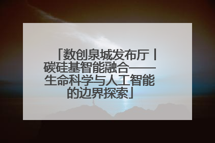数创泉城发布厅丨碳硅基智能融合——生命科学与人工智能的边界探索