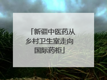 新疆中医药从乡村卫生室走向国际药柜