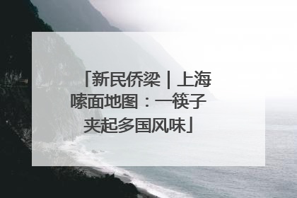 新民侨梁｜上海嗦面地图：一筷子夹起多国风味