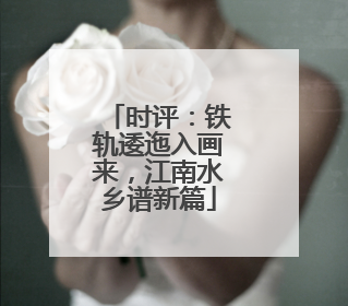 时评：铁轨逶迤入画来，江南水乡谱新篇