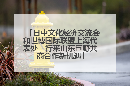 日中文化经济交流会和世博国际联盟上海代表处一行来山东巨野共商合作新机遇