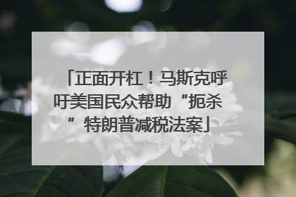 正面开杠！马斯克呼吁美国民众帮助“扼杀”特朗普减税法案