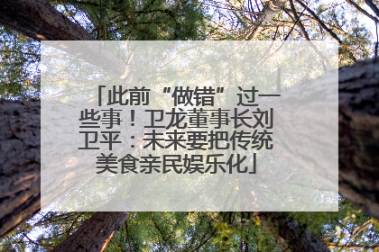 此前“做错”过一些事！卫龙董事长刘卫平：未来要把传统美食亲民娱乐化