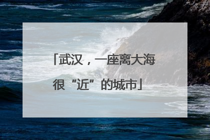 武汉，一座离大海很“近”的城市
