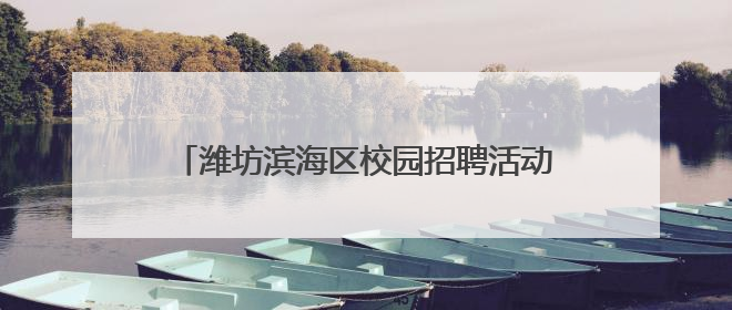 潍坊滨海区校园招聘活动吸引6100名学生参与
