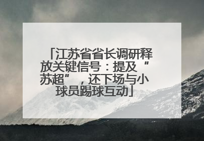 江苏省省长调研释放关键信号：提及“苏超”，还下场与小球员踢球互动