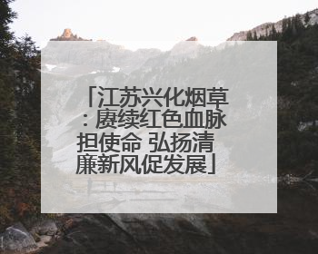 江苏兴化烟草：赓续红色血脉担使命 弘扬清廉新风促发展