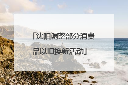 沈阳调整部分消费品以旧换新活动