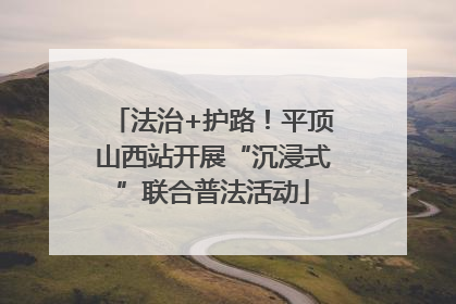法治+护路！平顶山西站开展“沉浸式”联合普法活动