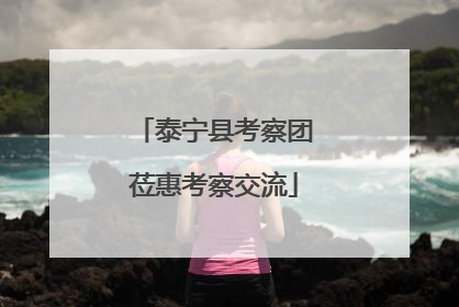 泰宁县考察团莅惠考察交流