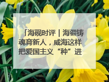 海砚时评｜海疆铸魂育新人，威海这样把爱国主义“种”进年轻人心里