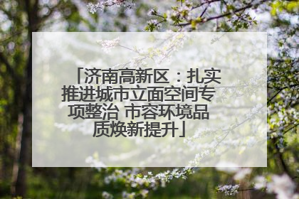 济南高新区：扎实推进城市立面空间专项整治 市容环境品质焕新提升