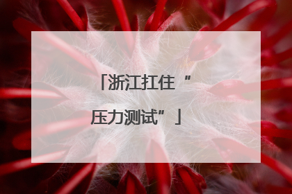 浙江扛住“压力测试”
