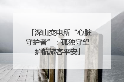 深山变电所“心脏守护者”：孤独守望护航旅客平安