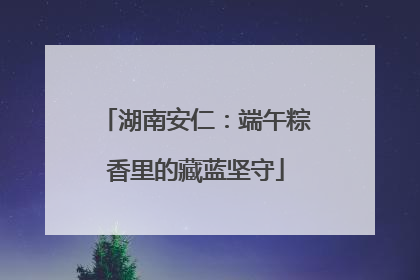 湖南安仁：端午粽香里的藏蓝坚守