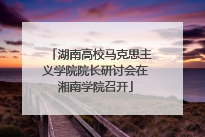 湖南高校马克思主义学院院长研讨会在湘南学院召开