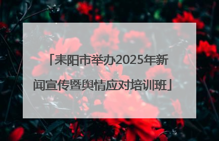 耒阳市举办2025年新闻宣传暨舆情应对培训班